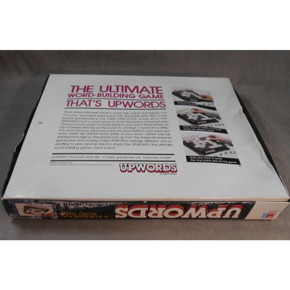 Vintage 1983 Upwords Milton Bradley #4312 Complete 3-Dimensional Word Game - Picture 7 of 10